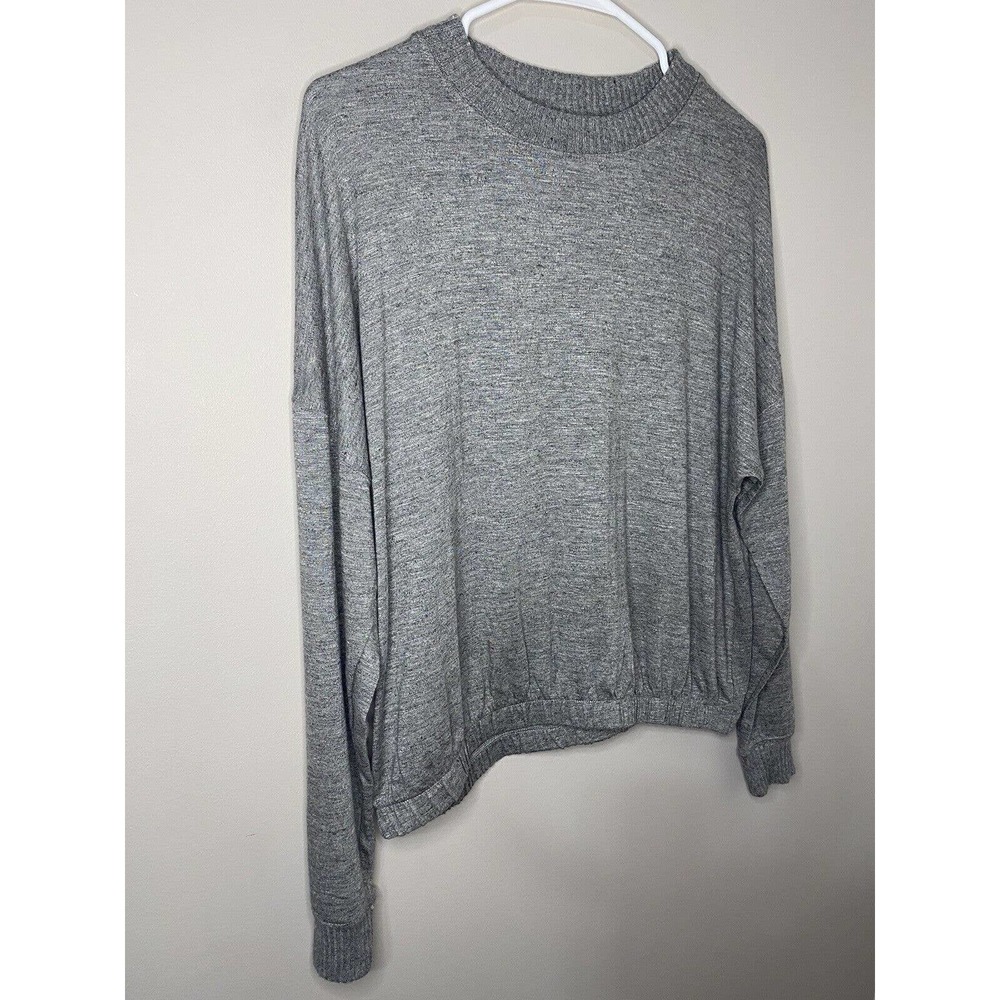 Magaschoni Gray Size SMALL Long Sleeve Crew‎ Neck Pullover Top Elastic Waist - Picture 4 of 7